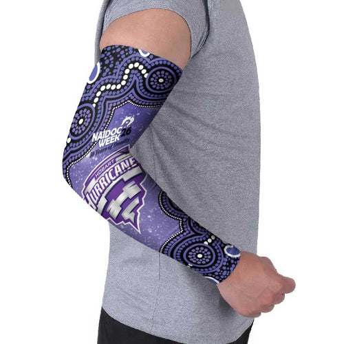 Hobart Hurricanes NAIDOC Week 2026 Custom Arm Sleeves 50 Years Deadly Indigenous Art Glitter Effect