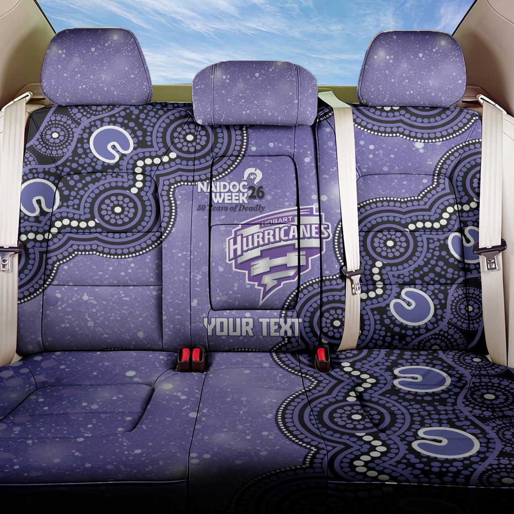 Hobart Hurricanes NAIDOC Week 2026 Custom Back Car Seat Cover 50 Years Deadly Indigenous Art Glitter Effect