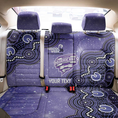 Hobart Hurricanes NAIDOC Week 2026 Custom Back Car Seat Cover 50 Years Deadly Indigenous Art Glitter Effect