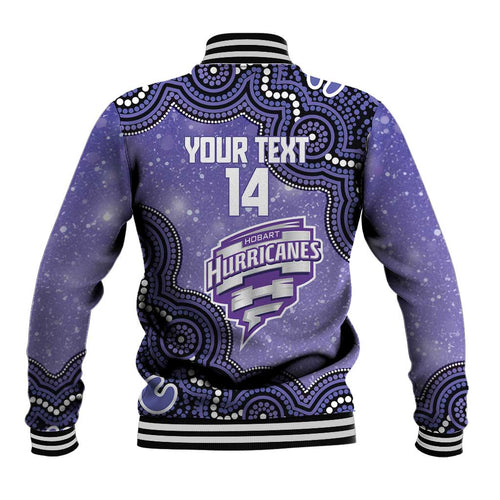 Hobart Hurricanes NAIDOC Week 2026 Custom Baseball Jacket 50 Years Deadly Indigenous Art Glitter Effect