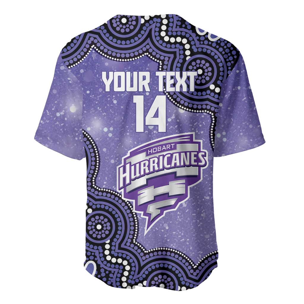 Hobart Hurricanes NAIDOC Week 2026 Custom Baseball Jersey 50 Years Deadly Indigenous Art Glitter Effect