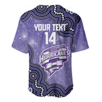 Hobart Hurricanes NAIDOC Week 2026 Custom Baseball Jersey 50 Years Deadly Indigenous Art Glitter Effect