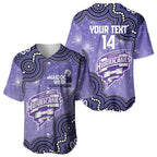 Hobart Hurricanes NAIDOC Week 2026 Custom Baseball Jersey 50 Years Deadly Indigenous Art Glitter Effect