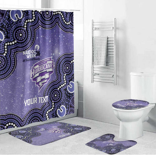 Hobart Hurricanes NAIDOC Week 2026 Custom Bathroom Set 50 Years Deadly Indigenous Art Glitter Effect