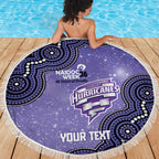 Hobart Hurricanes NAIDOC Week 2026 Custom Beach Blanket 50 Years Deadly Indigenous Art Glitter Effect
