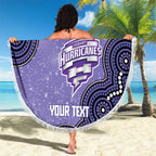 Hobart Hurricanes NAIDOC Week 2026 Custom Beach Blanket 50 Years Deadly Indigenous Art Glitter Effect