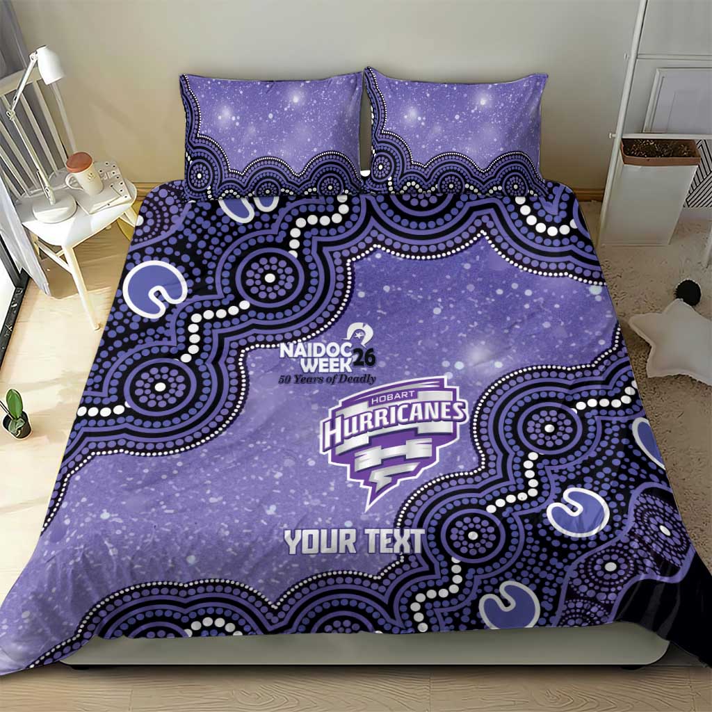 Hobart Hurricanes NAIDOC Week 2026 Custom Bedding Set 50 Years Deadly Indigenous Art Glitter Effect