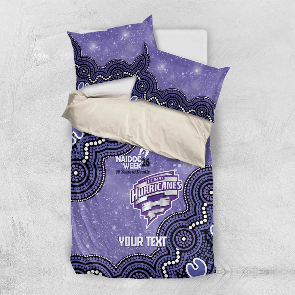 Hobart Hurricanes NAIDOC Week 2026 Custom Bedding Set 50 Years Deadly Indigenous Art Glitter Effect