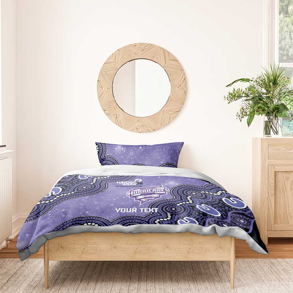 Hobart Hurricanes NAIDOC Week 2026 Custom Bedding Set 50 Years Deadly Indigenous Art Glitter Effect