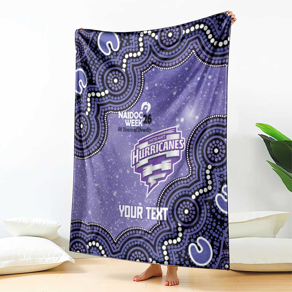 Hobart Hurricanes NAIDOC Week 2026 Custom Blanket 50 Years Deadly Indigenous Art Glitter Effect