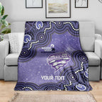 Hobart Hurricanes NAIDOC Week 2026 Custom Blanket 50 Years Deadly Indigenous Art Glitter Effect