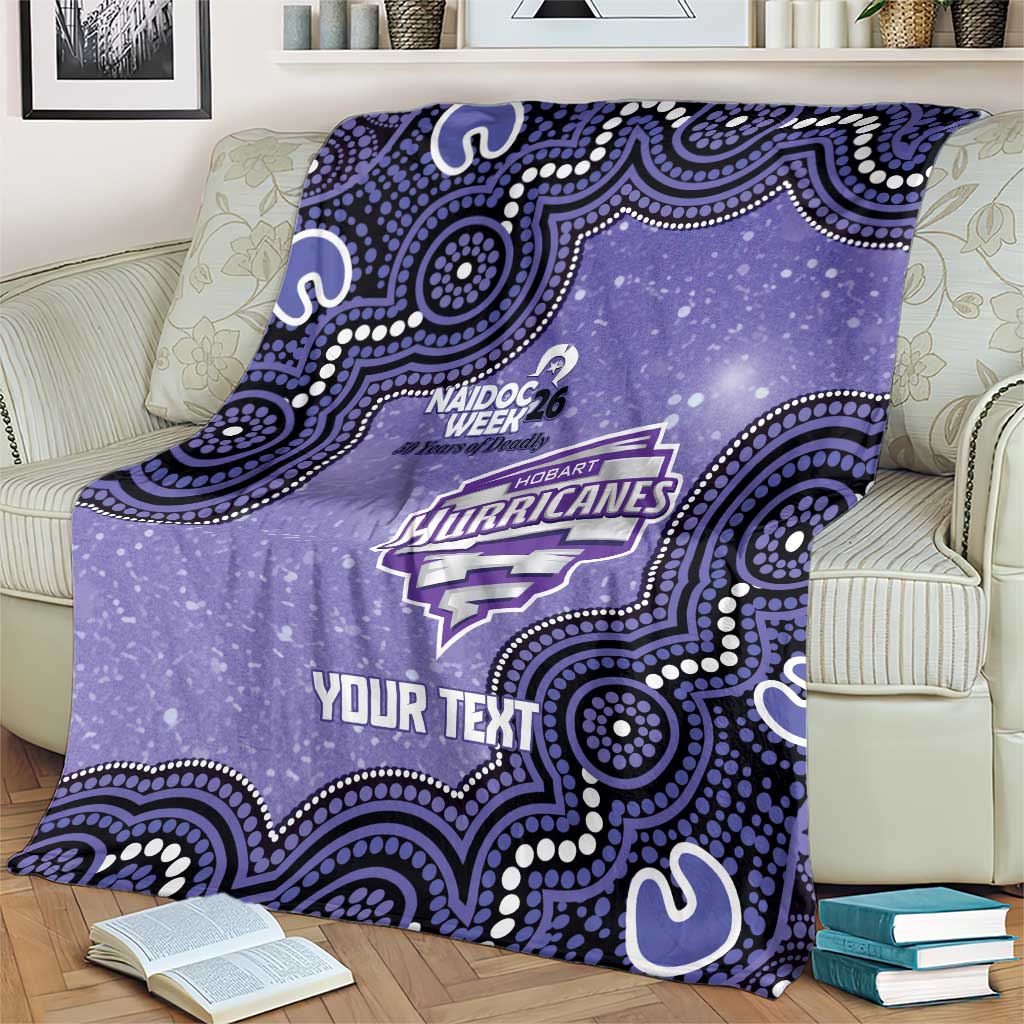 Hobart Hurricanes NAIDOC Week 2026 Custom Blanket 50 Years Deadly Indigenous Art Glitter Effect