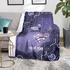 Hobart Hurricanes NAIDOC Week 2026 Custom Blanket 50 Years Deadly Indigenous Art Glitter Effect