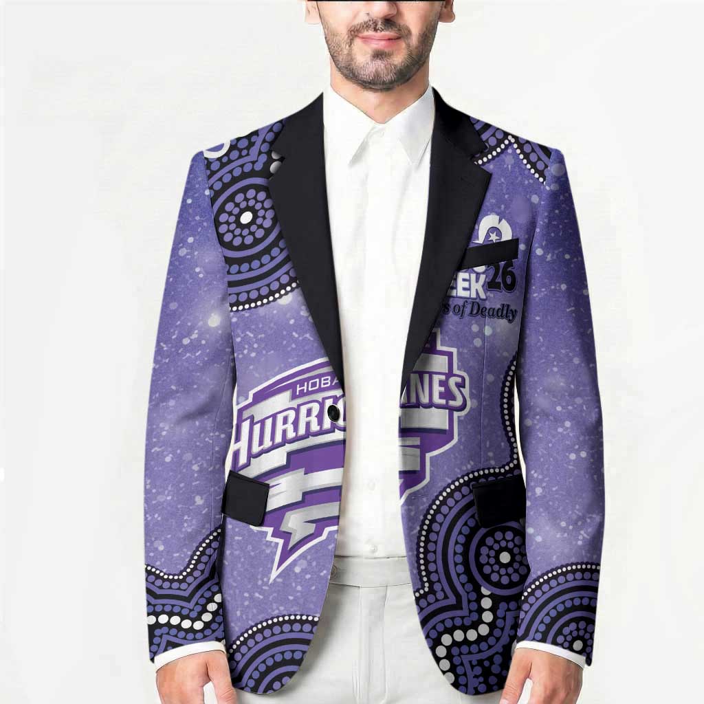 Hobart Hurricanes NAIDOC Week 2026 Custom Blazer 50 Years Deadly Indigenous Art Glitter Effect