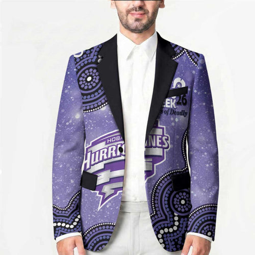 Hobart Hurricanes NAIDOC Week 2026 Custom Blazer 50 Years Deadly Indigenous Art Glitter Effect