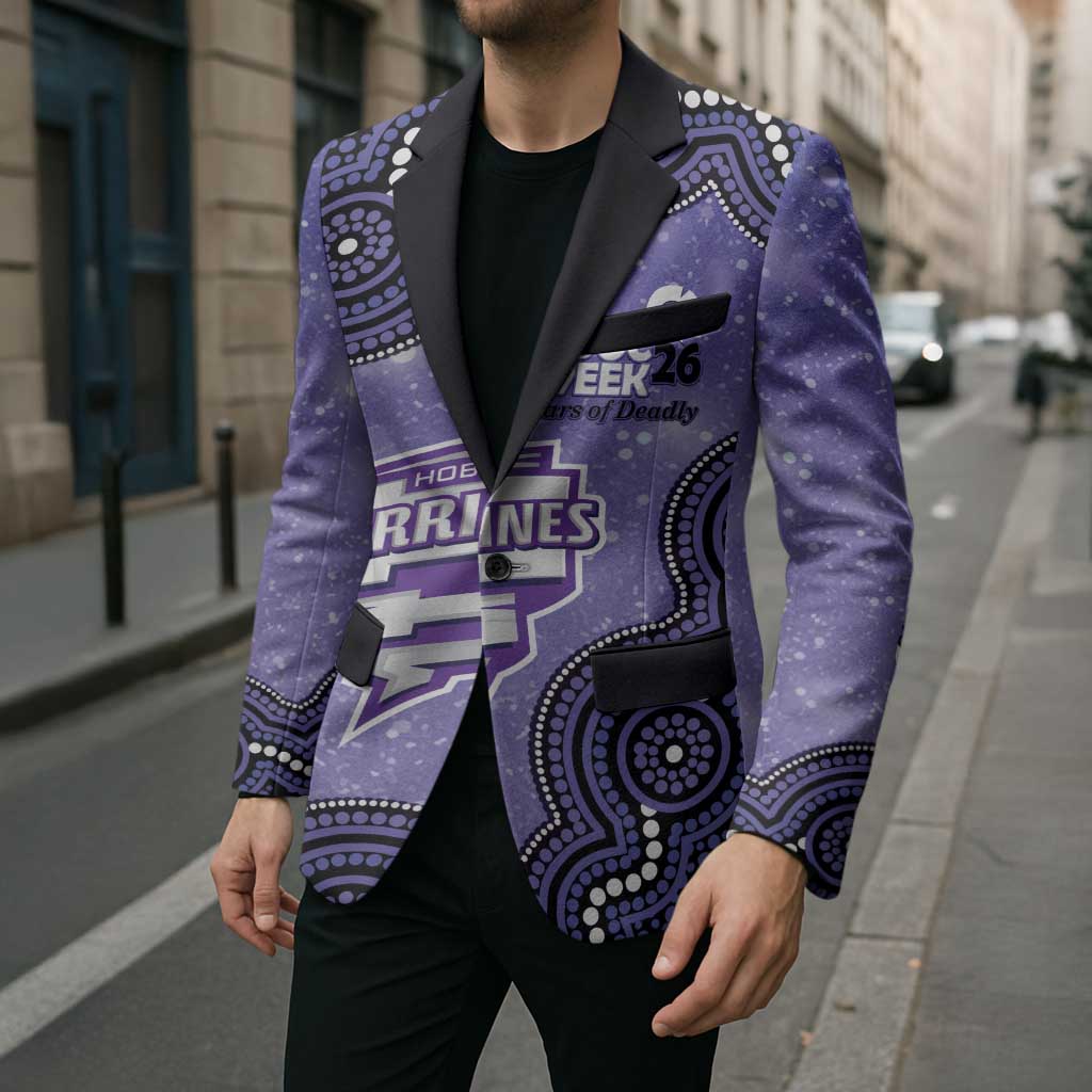 Hobart Hurricanes NAIDOC Week 2026 Custom Blazer 50 Years Deadly Indigenous Art Glitter Effect