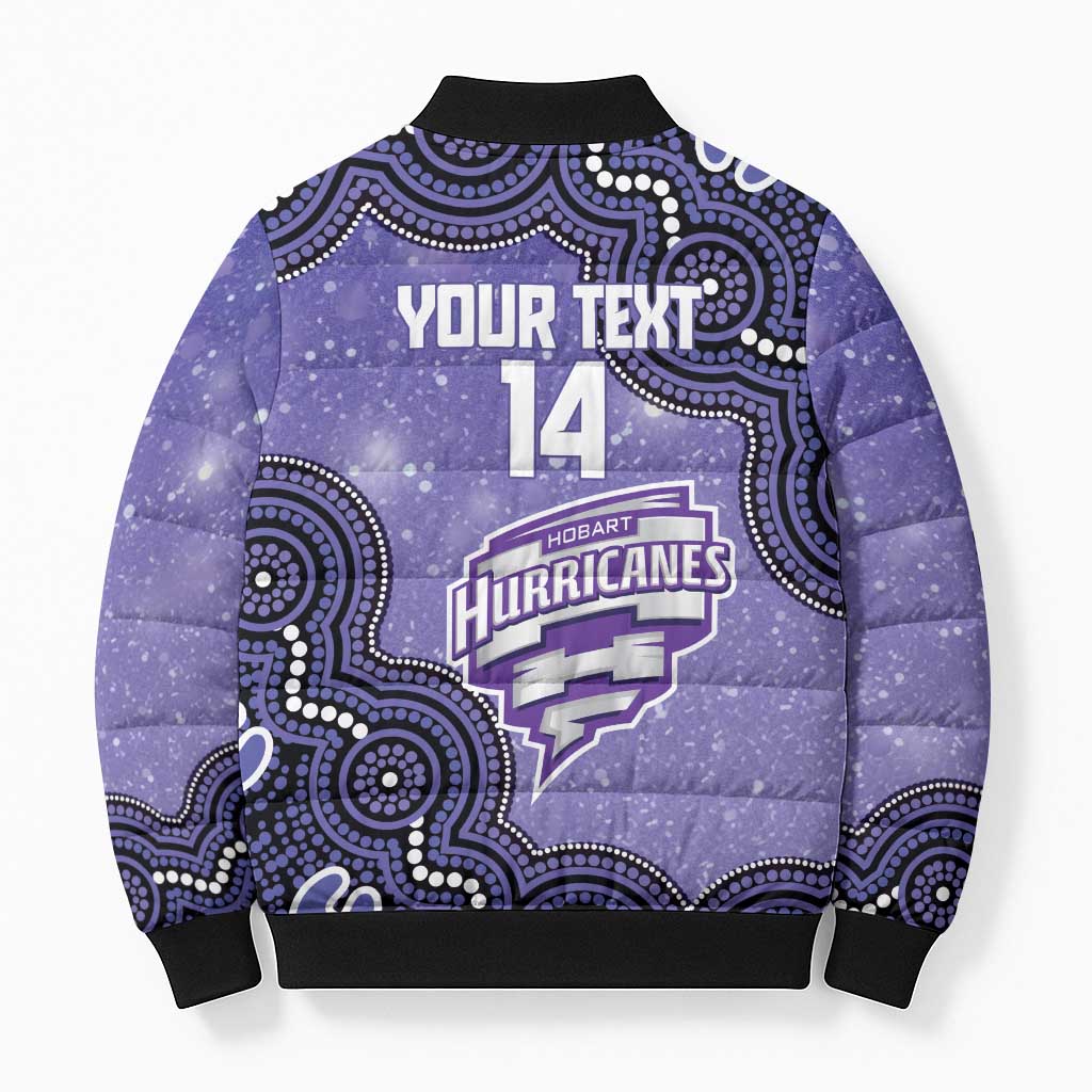 Hobart Hurricanes NAIDOC Week 2026 Custom Bomber Puffer Jacket 50 Years Deadly Indigenous Art Glitter Effect