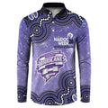 Hobart Hurricanes NAIDOC Week 2026 Custom Button Sweatshirt 50 Years Deadly Indigenous Art Glitter Effect