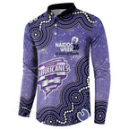Hobart Hurricanes NAIDOC Week 2026 Custom Button Sweatshirt 50 Years Deadly Indigenous Art Glitter Effect