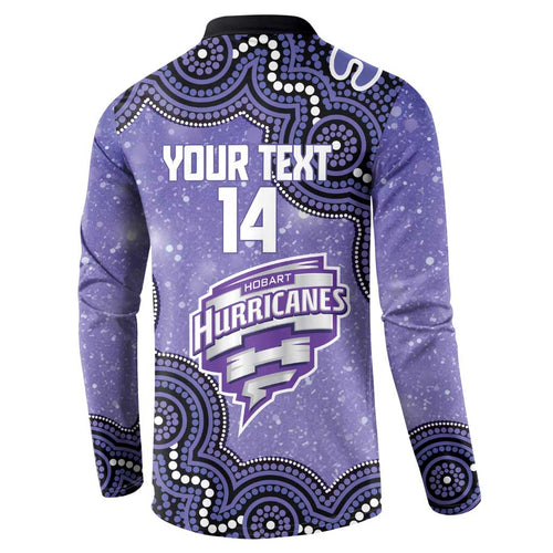 Hobart Hurricanes NAIDOC Week 2026 Custom Button Sweatshirt 50 Years Deadly Indigenous Art Glitter Effect