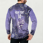 Hobart Hurricanes NAIDOC Week 2026 Custom Button Sweatshirt 50 Years Deadly Indigenous Art Glitter Effect