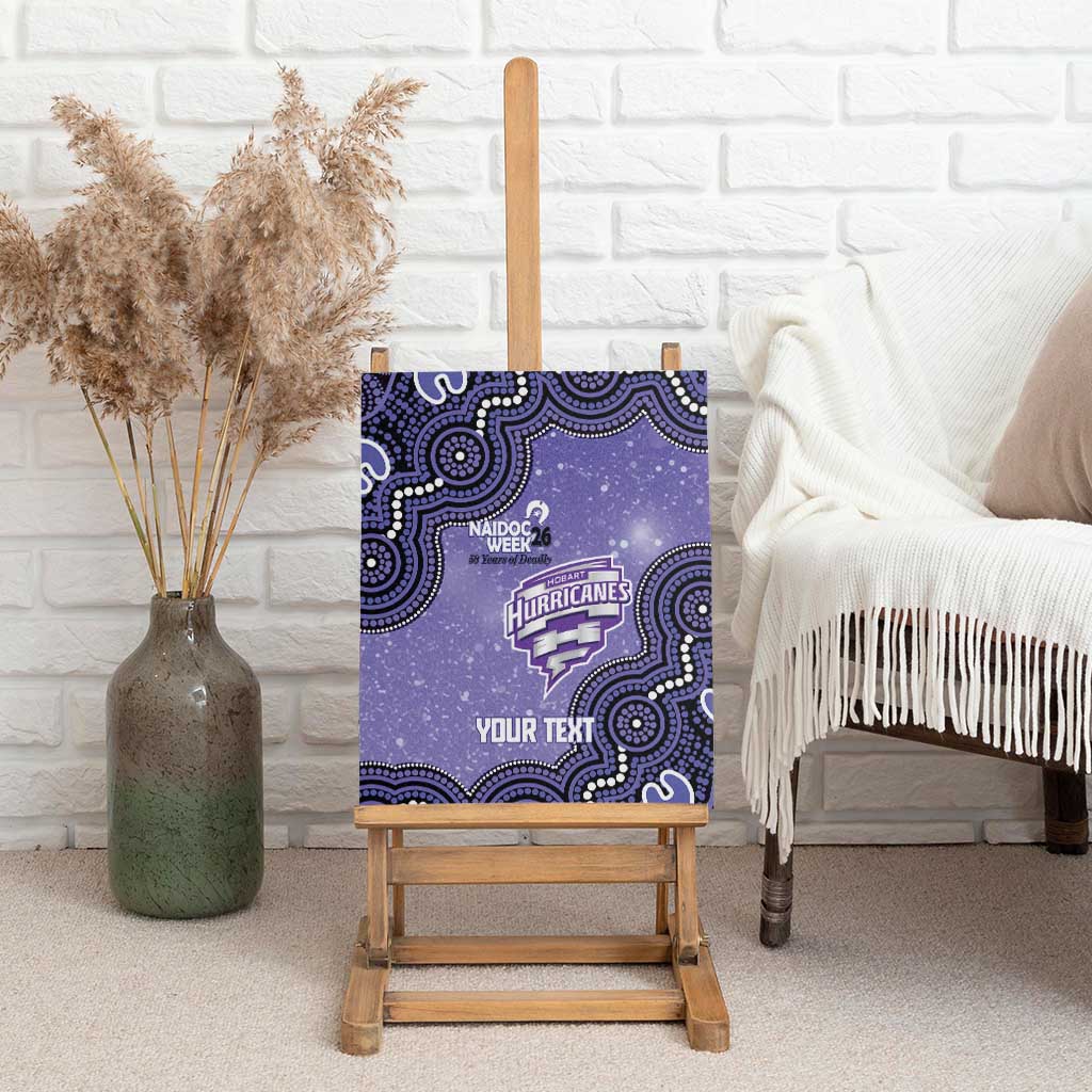 Hobart Hurricanes NAIDOC Week 2026 Custom Canvas Wall Art 50 Years Deadly Indigenous Art Glitter Effect