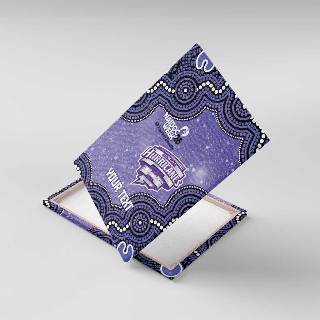 Hobart Hurricanes NAIDOC Week 2026 Custom Canvas Wall Art 50 Years Deadly Indigenous Art Glitter Effect