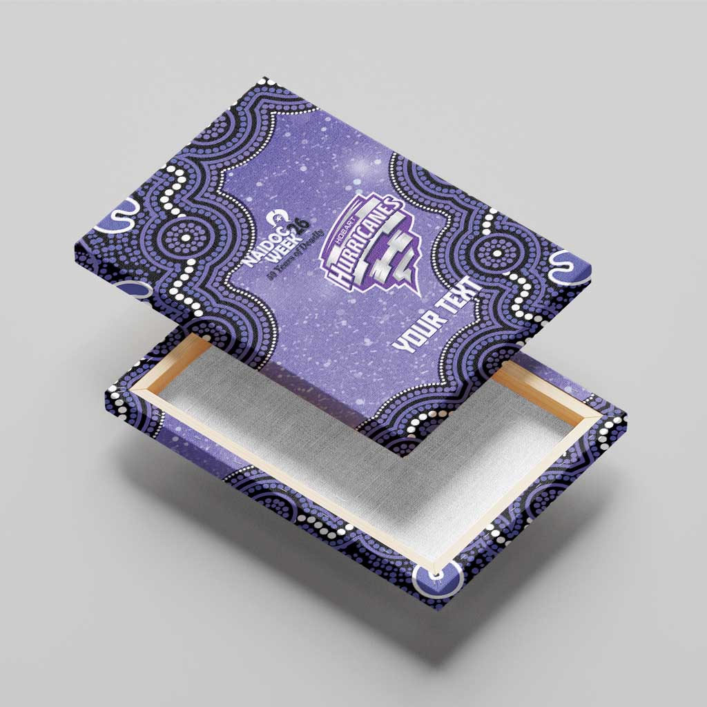 Hobart Hurricanes NAIDOC Week 2026 Custom Canvas Wall Art 50 Years Deadly Indigenous Art Glitter Effect