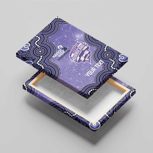 Hobart Hurricanes NAIDOC Week 2026 Custom Canvas Wall Art 50 Years Deadly Indigenous Art Glitter Effect