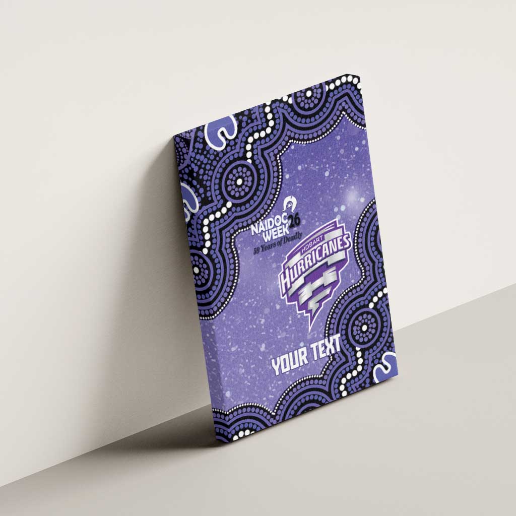 Hobart Hurricanes NAIDOC Week 2026 Custom Canvas Wall Art 50 Years Deadly Indigenous Art Glitter Effect