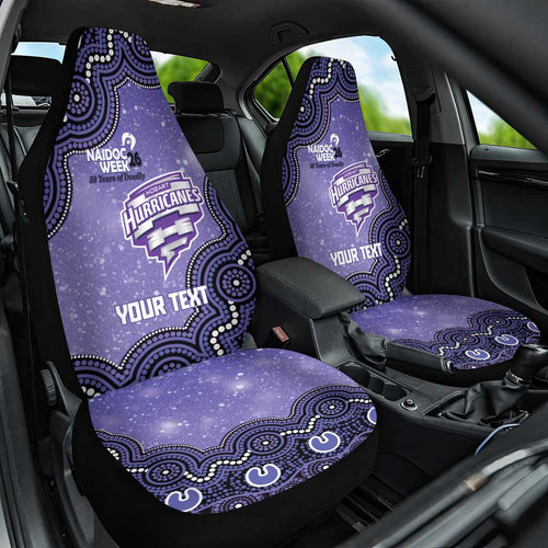 Hobart Hurricanes NAIDOC Week 2026 Custom Car Seat Cover 50 Years Deadly Indigenous Art Glitter Effect