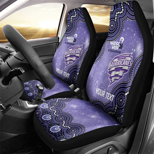 Hobart Hurricanes NAIDOC Week 2026 Custom Car Seat Cover 50 Years Deadly Indigenous Art Glitter Effect