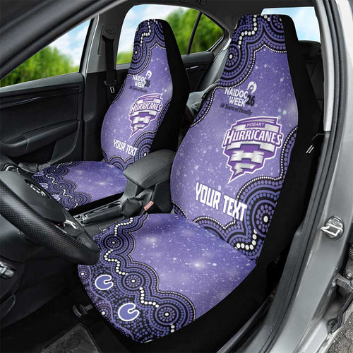 Hobart Hurricanes NAIDOC Week 2026 Custom Car Seat Cover 50 Years Deadly Indigenous Art Glitter Effect