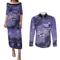 Hobart Hurricanes NAIDOC Week 2026 Custom Couples Matching Puletasi and Long Sleeve Button Shirt 50 Years Deadly Indigenous Art Glitter Effect