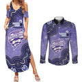 Hobart Hurricanes NAIDOC Week 2026 Custom Couples Matching Summer Maxi Dress and Long Sleeve Button Shirt 50 Years Deadly Indigenous Art Glitter Effect