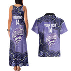 Hobart Hurricanes NAIDOC Week 2026 Custom Couples Matching Tank Maxi Dress and Hawaiian Shirt 50 Years Deadly Indigenous Art Glitter Effect