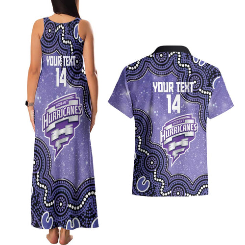 Hobart Hurricanes NAIDOC Week 2026 Custom Couples Matching Tank Maxi Dress and Hawaiian Shirt 50 Years Deadly Indigenous Art Glitter Effect