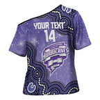 Hobart Hurricanes NAIDOC Week 2026 Custom Cross Shoulder Shirt 50 Years Deadly Indigenous Art Glitter Effect