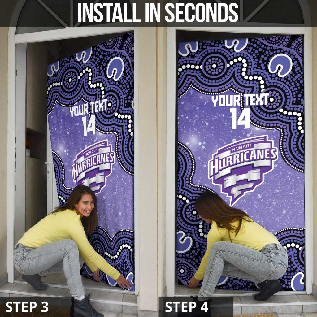 Hobart Hurricanes NAIDOC Week 2026 Custom Door Cover 50 Years Deadly Indigenous Art Glitter Effect