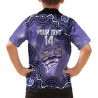 Hobart Hurricanes NAIDOC Week 2026 Custom Family Matching Long Sleeve Bodycon Dress and Hawaiian Shirt 50 Years Deadly Indigenous Art Glitter Effect