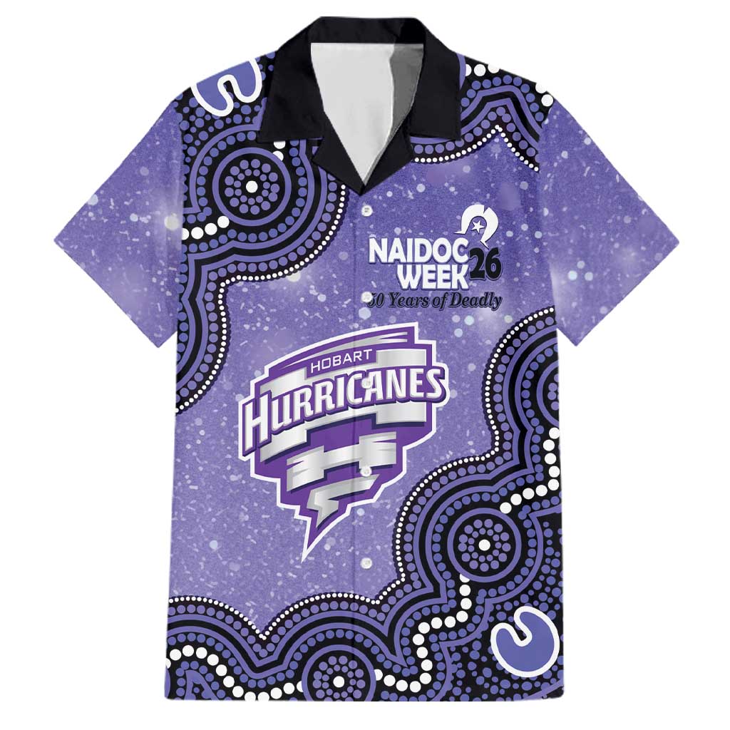 Hobart Hurricanes NAIDOC Week 2026 Custom Family Matching Mermaid Dress and Hawaiian Shirt 50 Years Deadly Indigenous Art Glitter Effect
