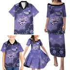 Hobart Hurricanes NAIDOC Week 2026 Custom Family Matching Puletasi and Hawaiian Shirt 50 Years Deadly Indigenous Art Glitter Effect