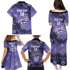 Hobart Hurricanes NAIDOC Week 2026 Custom Family Matching Puletasi and Hawaiian Shirt 50 Years Deadly Indigenous Art Glitter Effect