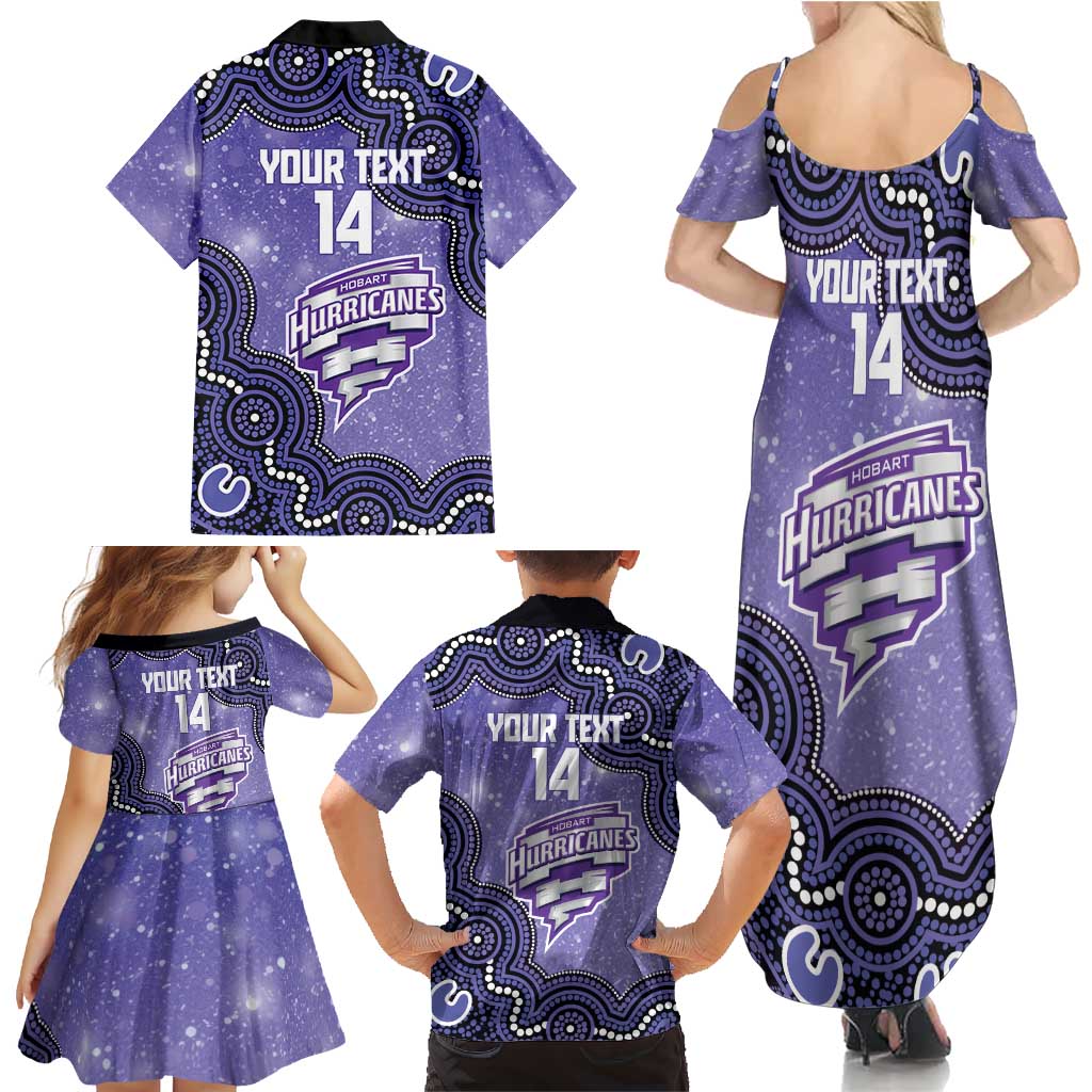 Hobart Hurricanes NAIDOC Week 2026 Custom Family Matching Summer Maxi Dress and Hawaiian Shirt 50 Years Deadly Indigenous Art Glitter Effect
