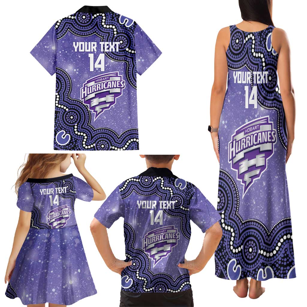 Hobart Hurricanes NAIDOC Week 2026 Custom Family Matching Tank Maxi Dress and Hawaiian Shirt 50 Years Deadly Indigenous Art Glitter Effect