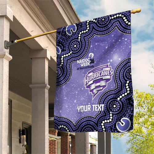 Hobart Hurricanes NAIDOC Week 2026 Custom Garden Flag 50 Years Deadly Indigenous Art Glitter Effect