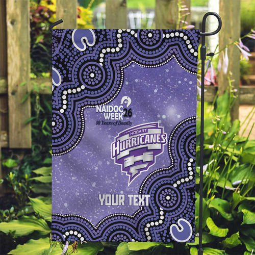 Hobart Hurricanes NAIDOC Week 2026 Custom Garden Flag 50 Years Deadly Indigenous Art Glitter Effect