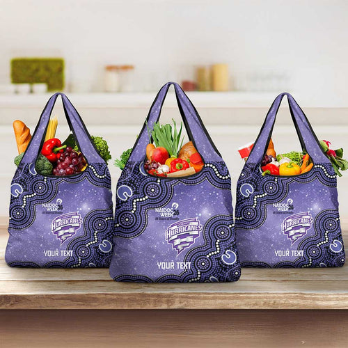 Hobart Hurricanes NAIDOC Week 2026 Custom Grocery Bag 50 Years Deadly Indigenous Art Glitter Effect
