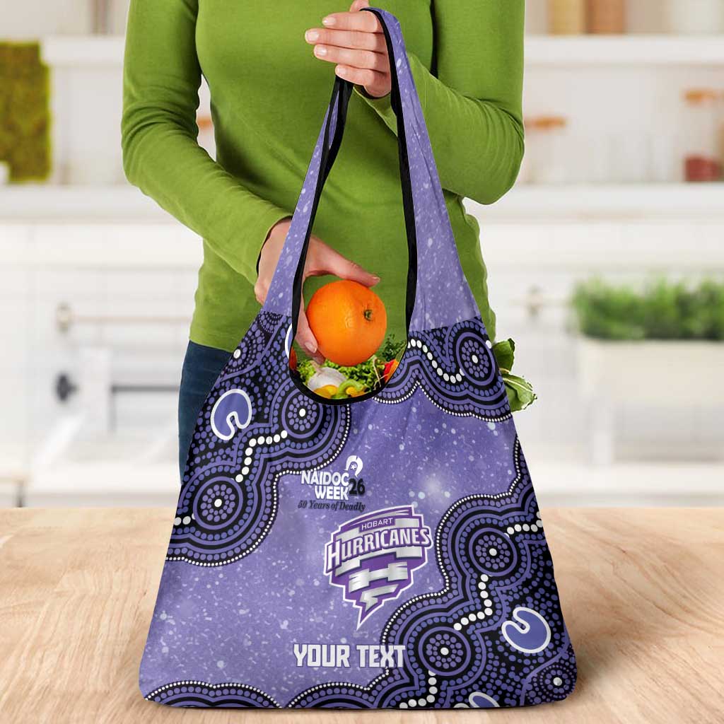 Hobart Hurricanes NAIDOC Week 2026 Custom Grocery Bag 50 Years Deadly Indigenous Art Glitter Effect