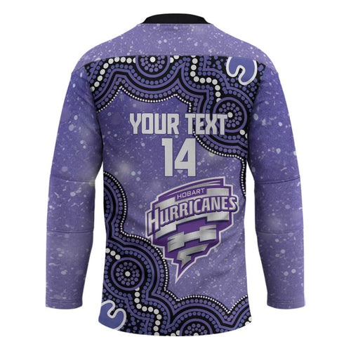 Hobart Hurricanes NAIDOC Week 2026 Custom Hockey Jersey 50 Years Deadly Indigenous Art Glitter Effect